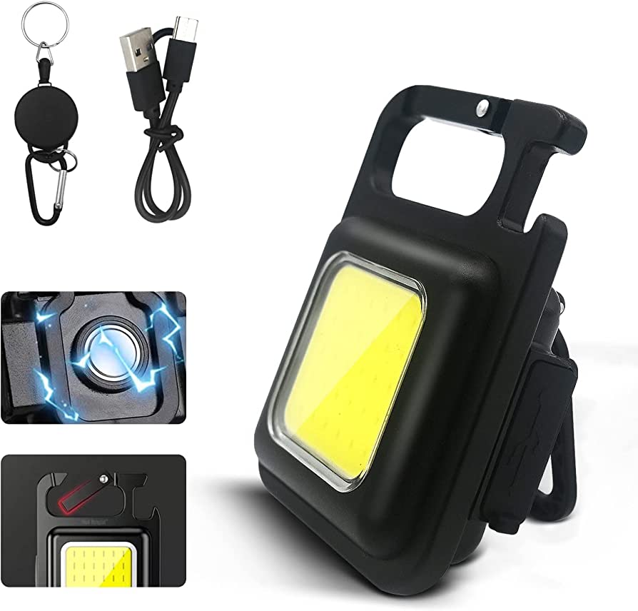 Rechargeable COB Keychain LED Light (BUY 2 TAKE 3)