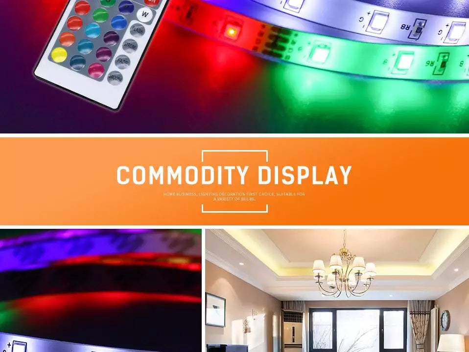 Wireless Remote Controlled RGB LED Light Strips
