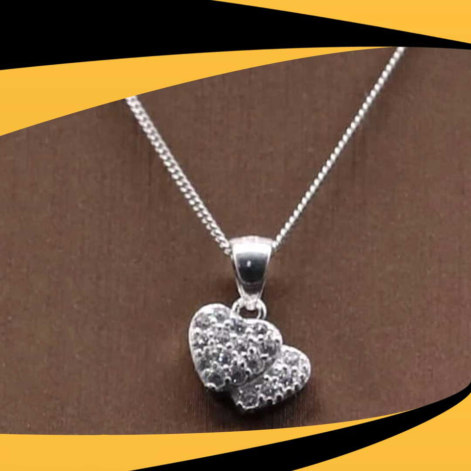 Luxury Twin Heart Necklace