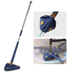 Self Wash Triangle Rotatable Cleaning Mop