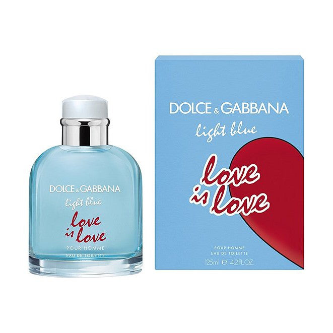 LIGHT BLUE LOVE IS LOVE POUR HOMME DOLCE & GABBANA US TESTER OIL BASED FRAGRANCE LONG LASTING PERFUME
