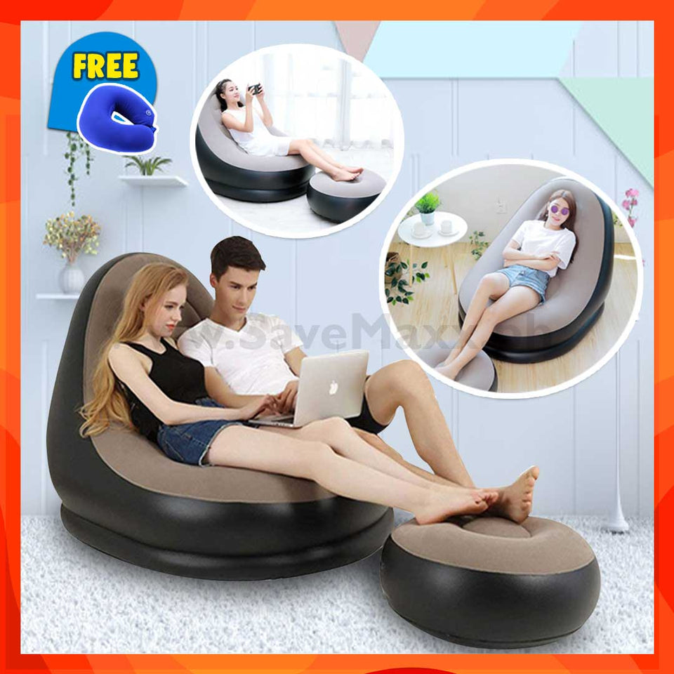 Luxury Portable Sofa Lounge (with Free Neck Pillow) - R00053