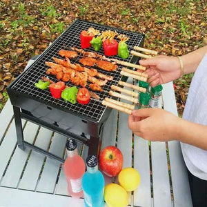 Small Portable Steel BBQ (Heavy Duty) with FREE Portable Gas Stove