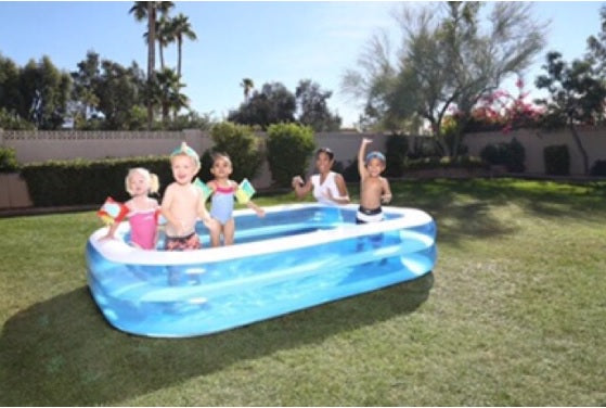 Inflatable Home Pool (2.62m x 1.75m x 51cm / 8.6 x 69" x 20") 54006